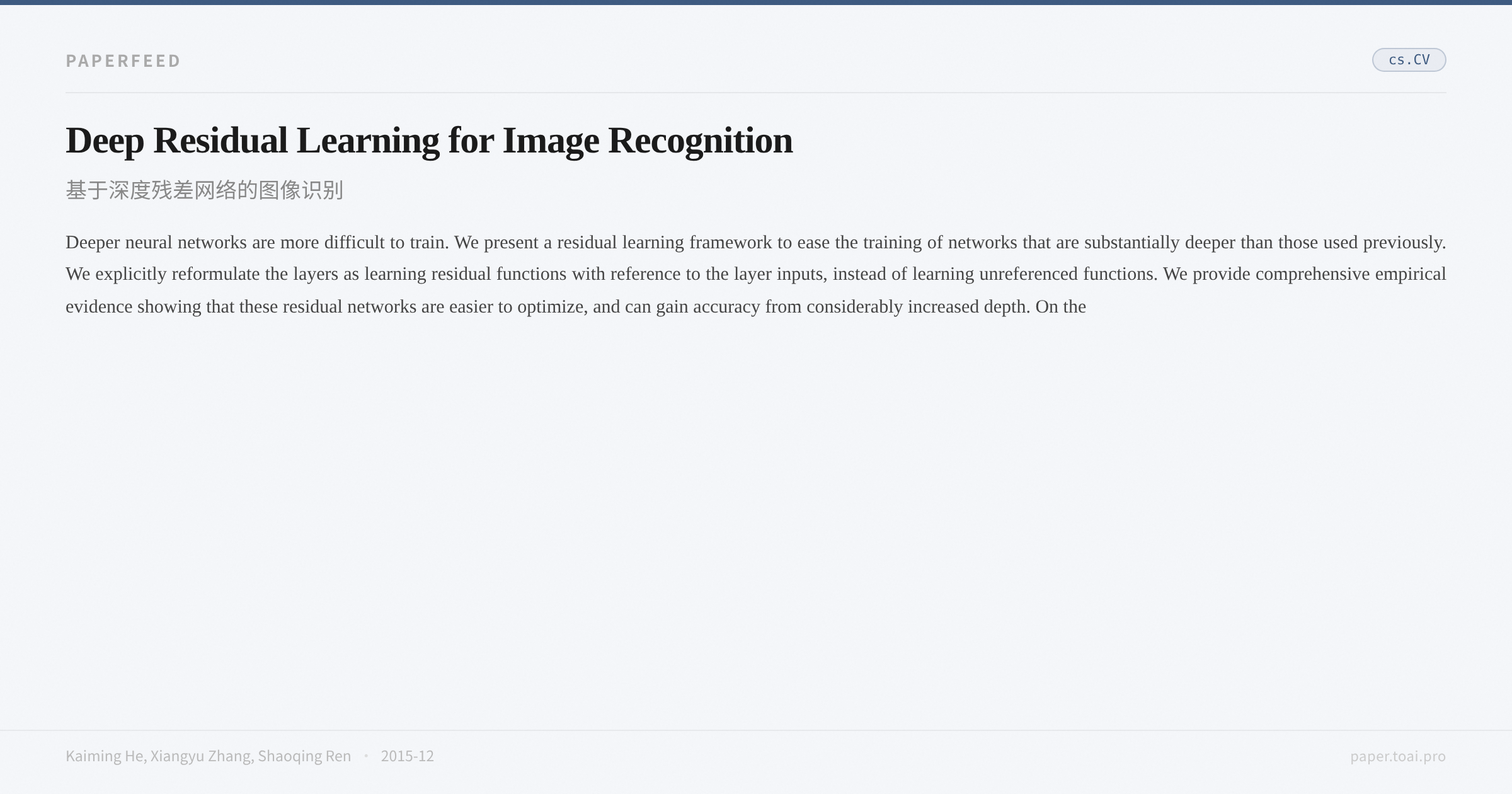 Deep Residual Learning for Image Recognition
