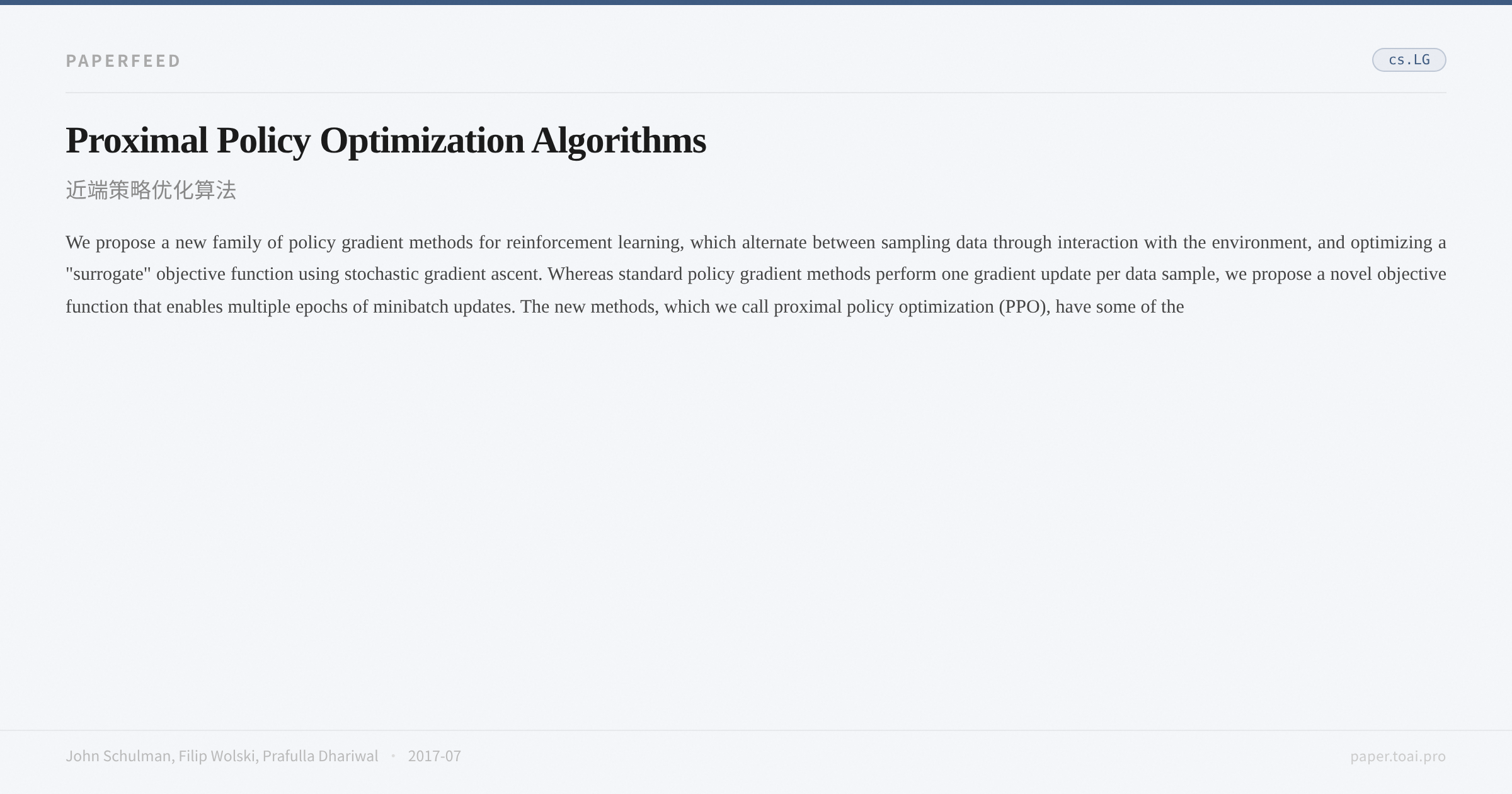 Proximal Policy Optimization Algorithms