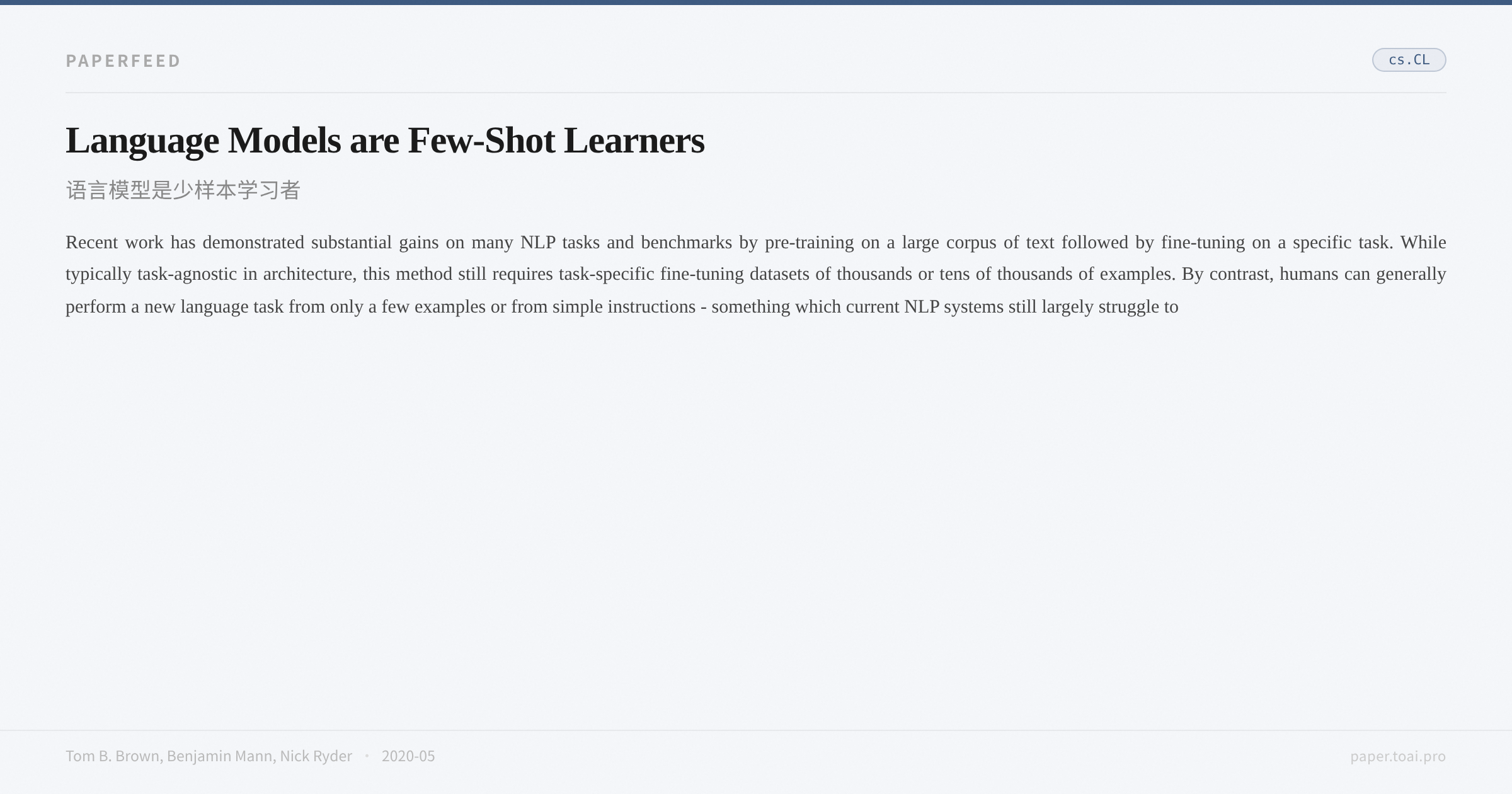 Language Models are Few-Shot Learners