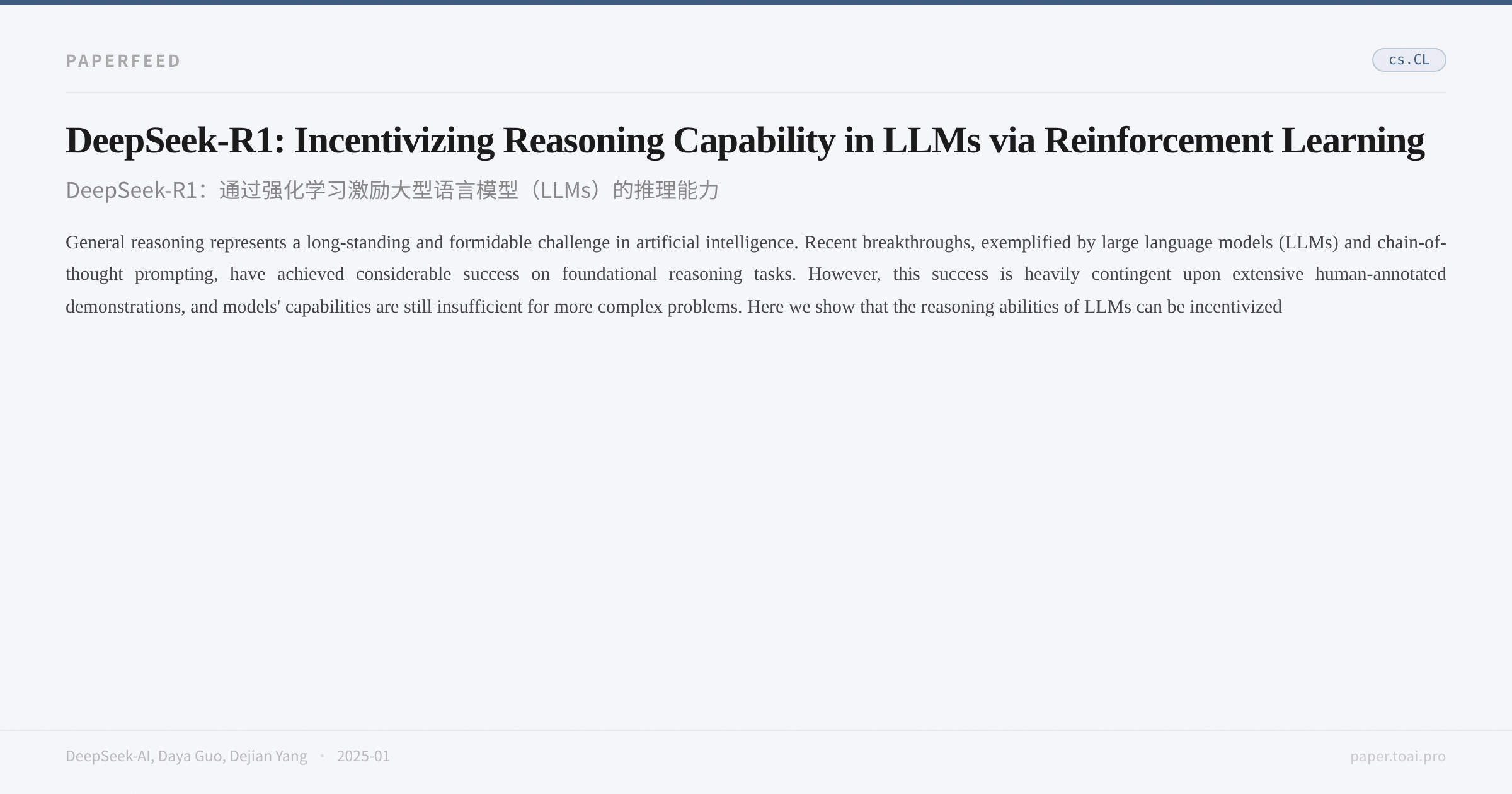 DeepSeek-R1: Incentivizing Reasoning Capability in LLMs via Reinforcement Learning