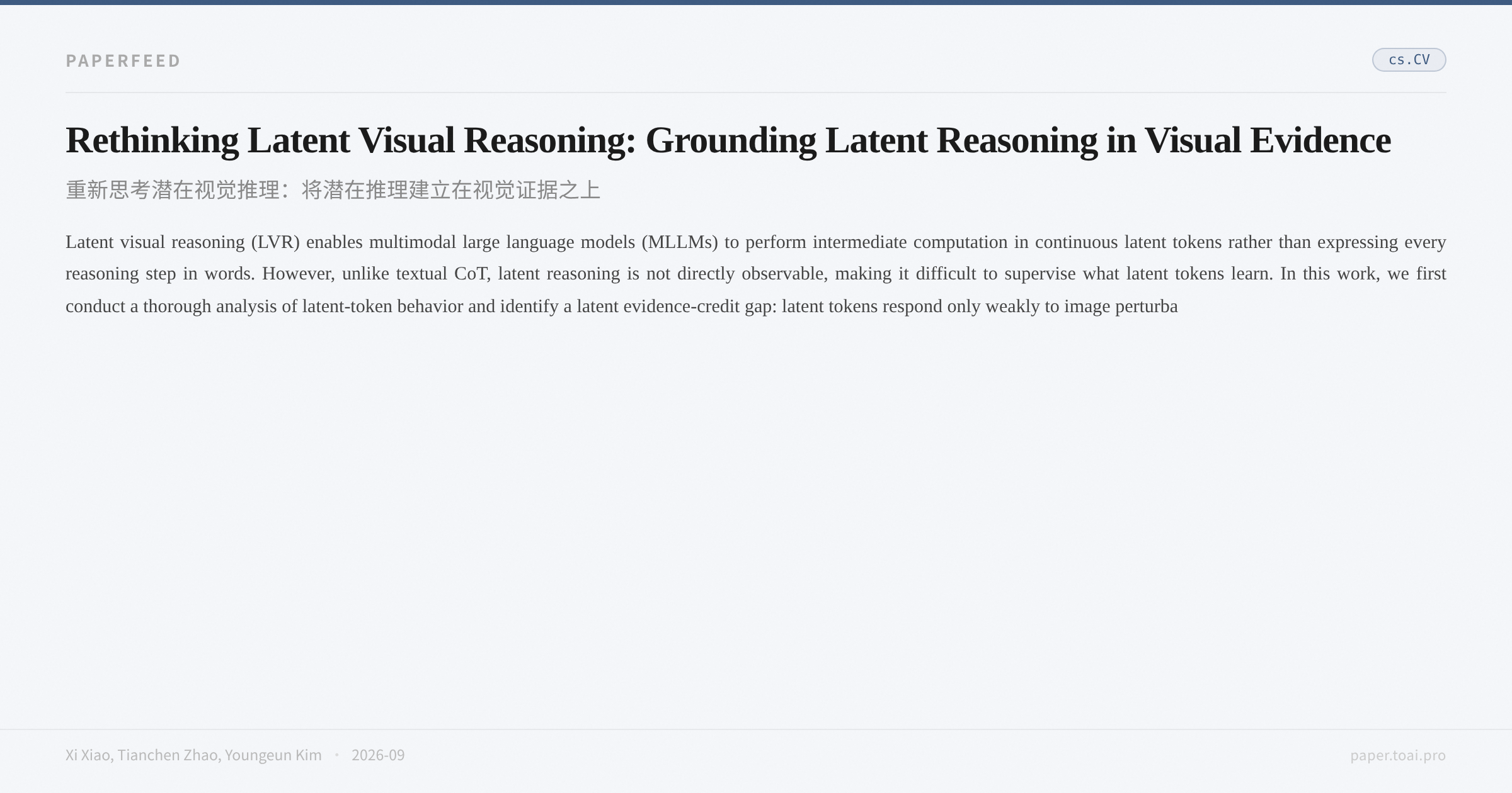 Rethinking Latent Visual Reasoning: Grounding Latent Reasoning in Visual Evidence