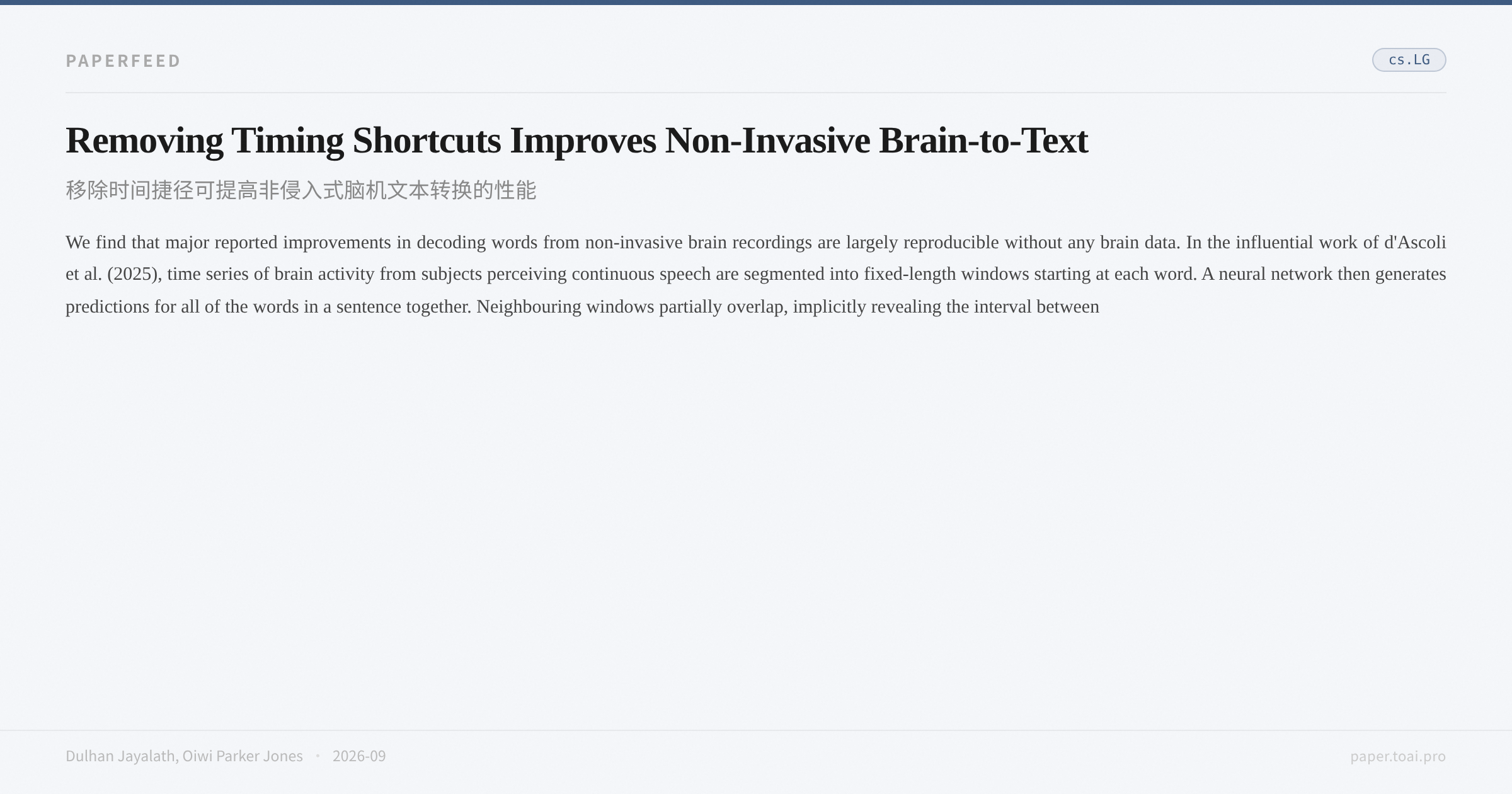 Removing Timing Shortcuts Improves Non-Invasive Brain-to-Text
